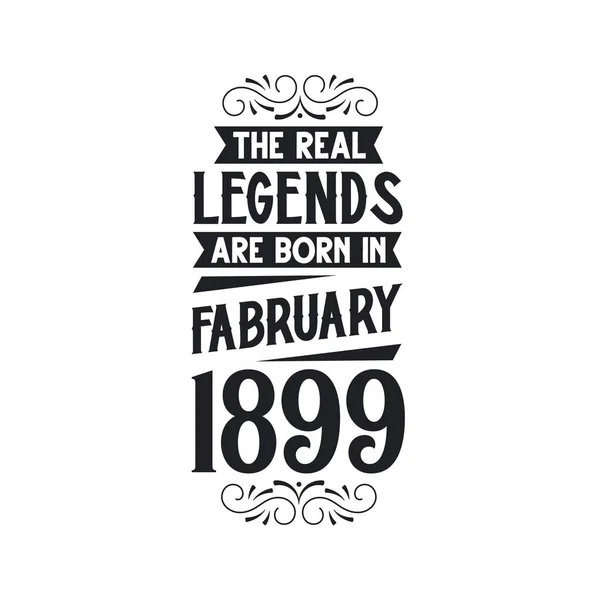 Legenda Nyata Lahir Pada Bulan Februari 1899 Legenda Nyata Lahir - Stok Vektor