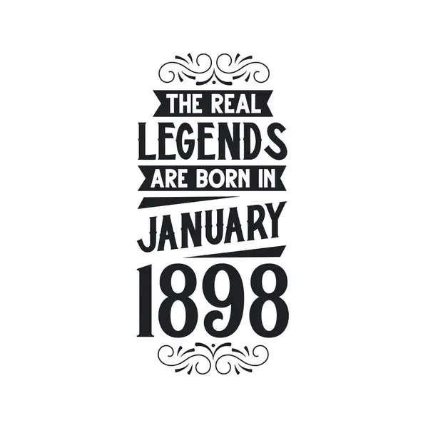 Real Legend Born January 1898 Real Legend Born January 1898 — Stock Vector