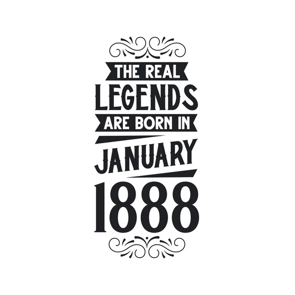 Real Legend Born January 1888 Real Legend Born January 1888 — Stock Vector