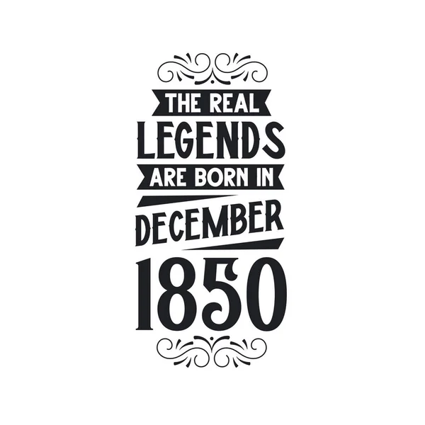 Πραγματικός Μύθος Γεννιούνται Δεκέμβριο Του 1850 Πραγματικός Μύθος Γεννιούνται Δεκέμβριο — Διανυσματικό Αρχείο