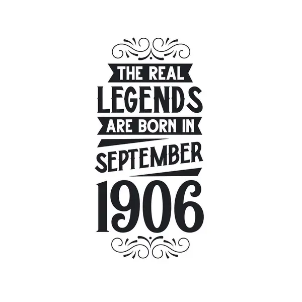 Gerçek Efsane Eylül 1906 Gerçek Efsane Eylül 1906 Eylül 1906 — Stok Vektör