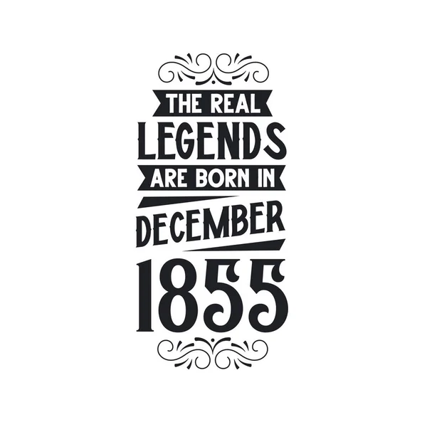 Πραγματικός Μύθος Γεννιούνται Δεκέμβριο Του 1855 Πραγματικός Μύθος Γεννιούνται Δεκέμβριο — Διανυσματικό Αρχείο