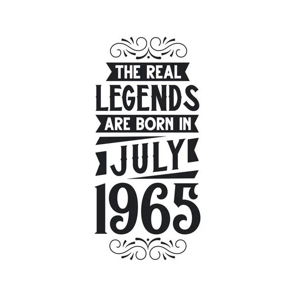 Real Legend Born July 1965 Real Legend Born July 1965 — Stock Vector
