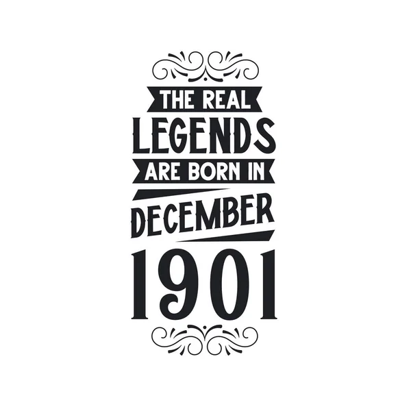 Πραγματικός Μύθος Γεννιούνται Δεκέμβριο Του 1901 Πραγματικός Μύθος Γεννιούνται Δεκέμβριο — Διανυσματικό Αρχείο