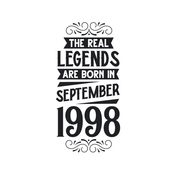Real Legend Born September 1998 Real Legend Born September 1998 — Stock Vector