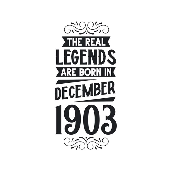 Real Legend Born December 1903 Real Legend Born December 1903 — Vector de stock
