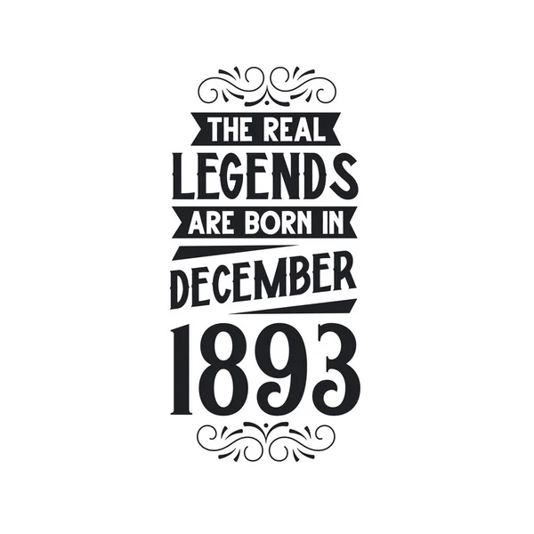 Real Legend Born December 1893 Real Legend Born December 1893 — Stock Vector