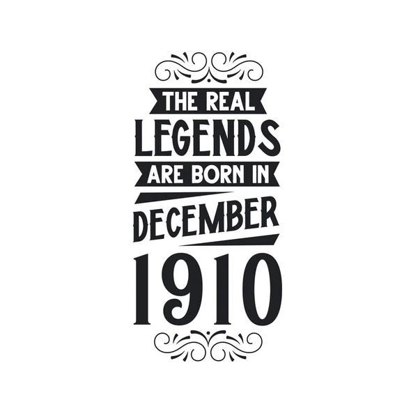 Πραγματικός Μύθος Γεννιούνται Δεκέμβριο Του 1910 Πραγματικός Μύθος Γεννιούνται Δεκέμβριο — Διανυσματικό Αρχείο