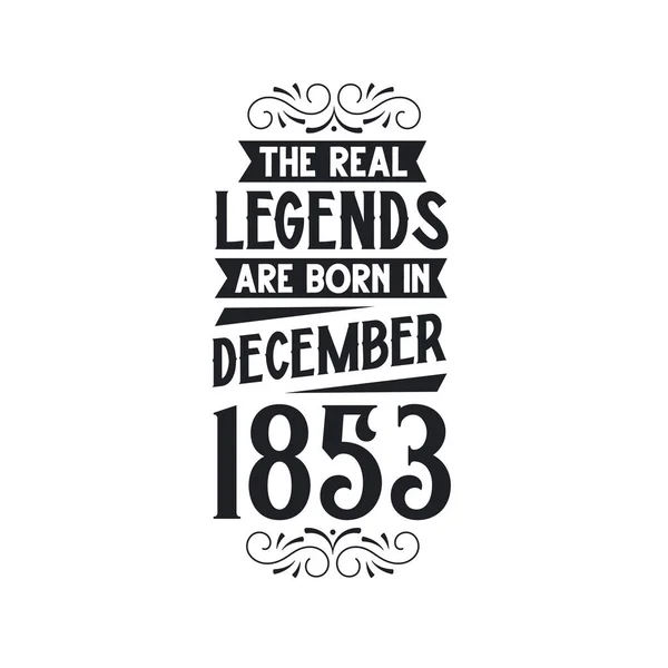 Πραγματικός Μύθος Γεννιούνται Δεκέμβριο Του 1853 Πραγματικός Μύθος Γεννιούνται Δεκέμβριο — Διανυσματικό Αρχείο