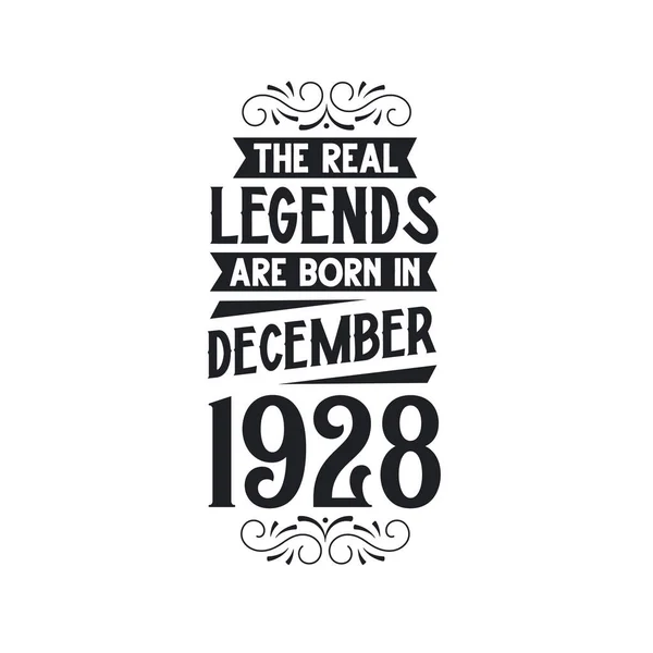 Die Wahre Legende Wird Dezember 1928 Geboren Die Wahre Legende — Stockvektor