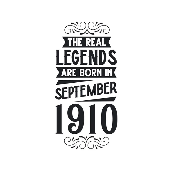 Gerçek Efsane Eylül 1910 Gerçek Efsane Eylül 1910 Eylül 1910 — Stok Vektör