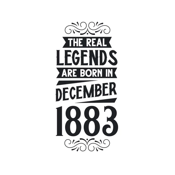 Πραγματικός Μύθος Γεννιούνται Δεκέμβριο Του 1883 Πραγματικός Μύθος Γεννιούνται Δεκέμβριο — Διανυσματικό Αρχείο