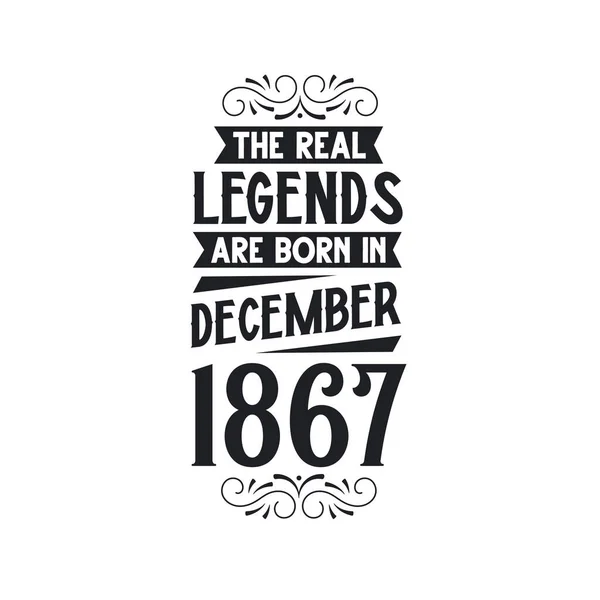 Πραγματικός Μύθος Γεννιούνται Δεκέμβριο Του 1867 Πραγματικός Μύθος Γεννιούνται Δεκέμβριο — Διανυσματικό Αρχείο