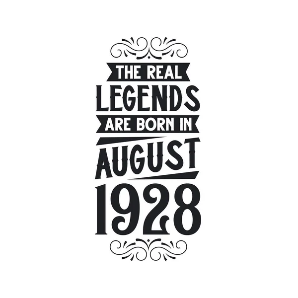 Πραγματικός Μύθος Γεννιούνται Τον Αύγουστο Του 1928 Πραγματικός Μύθος Γεννιούνται — Διανυσματικό Αρχείο