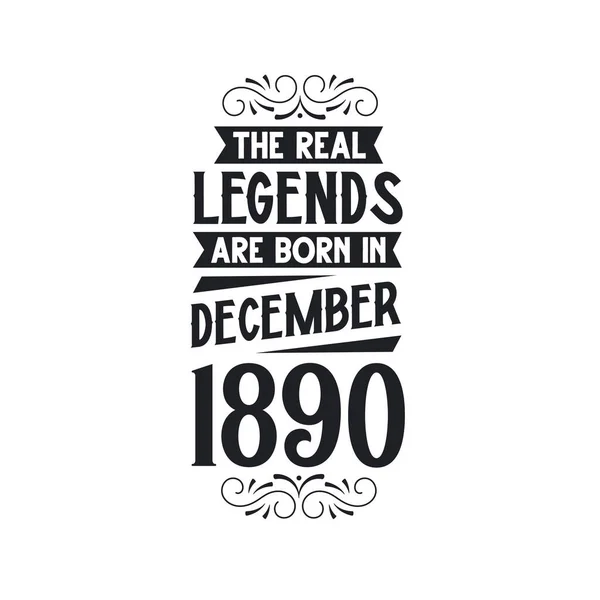Igazi Legenda Születik December 1890 Igazi Legenda Született December 1890 — Stock Vector