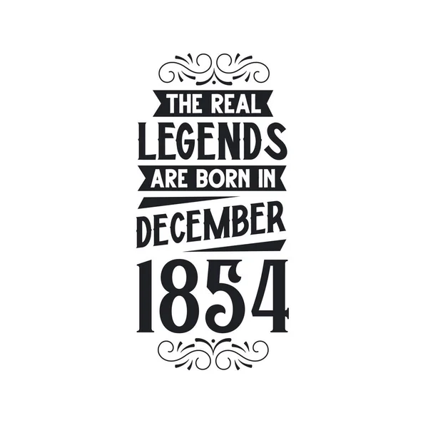 Πραγματικός Μύθος Γεννιούνται Δεκέμβριο Του 1854 Πραγματικός Μύθος Γεννιούνται Δεκέμβριο — Διανυσματικό Αρχείο