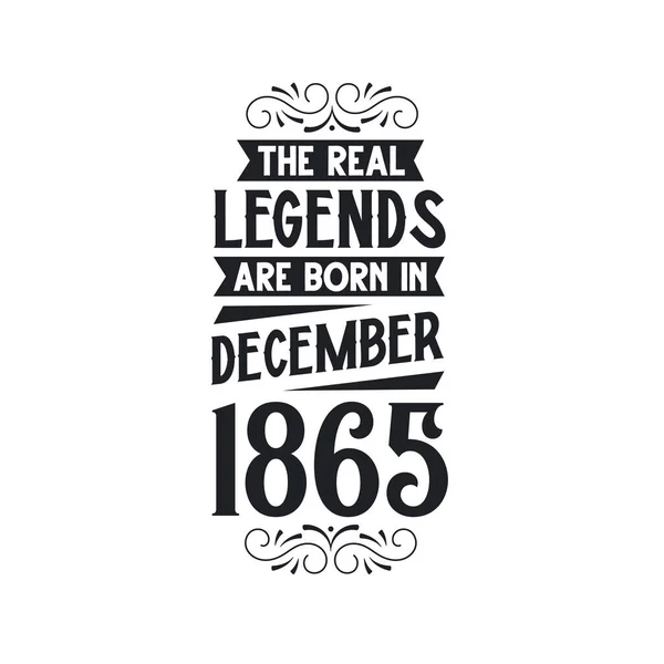 Πραγματικός Μύθος Γεννιούνται Δεκέμβριο Του 1865 Πραγματικός Μύθος Γεννιούνται Δεκέμβριο — Διανυσματικό Αρχείο