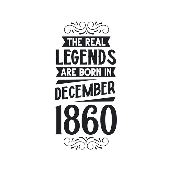 Πραγματικός Μύθος Γεννιούνται Δεκέμβριο Του 1860 Πραγματικός Μύθος Γεννιούνται Δεκέμβριο — Διανυσματικό Αρχείο