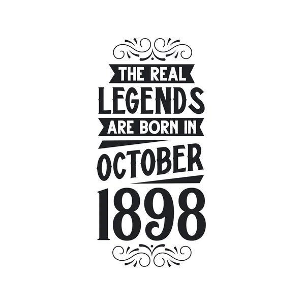Πραγματικός Θρύλος Γεννιέται Τον Οκτώβριο Του 1898 Πραγματικός Θρύλος Γεννιέται — Διανυσματικό Αρχείο