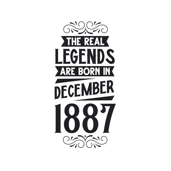 Igazi Legenda Születik December 1887 Igazi Legenda Született December 1887 — Stock Vector