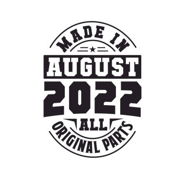 Ağustos 2022 'de yapılmış. Ağustos 2022 'de doğdu Retro Vintage doğum günü