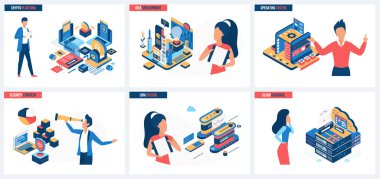 İş fikrinin geliştirilmesi, CRM sistemi, işletim şifreleme platformu çizimi. Çizgi filmdeki küçük insanlar güvenli veri analizi, müşteri ilişkileri yönetimi ve güvenlik stratejisi üzerinde çalışıyorlar