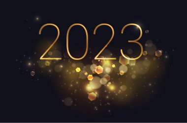 Işıl ışıl parıldayan parçacıklar 2023 Mutlu yıllar ve mutlu noeller ışıl ışıl arka plan çizimleri