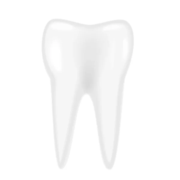 Белый Человеческий Зуб Гигиена Зубов Зуб Зуба Векторная Иллюстрация Улыбки — стоковый вектор