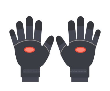 Dalış eldivenleri. Sualtı koruyucu giysiler, dalgıç malzemeleri vektör karikatür çizimleri