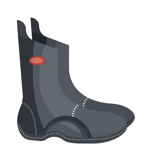 Εξοπλισμός Παπουτσιών Κατάδυσης Μπότες Δύτες Υποβρύχια Στολή Κολύμπι Πράγματα Διάνυσμα — Διανυσματικό Αρχείο