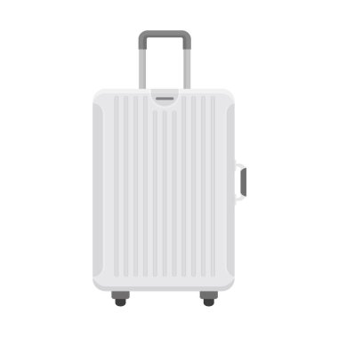 Seyahat çantası. Tekerlekli bavul, seyahat çantası, seyahat çantası vektör çizimi