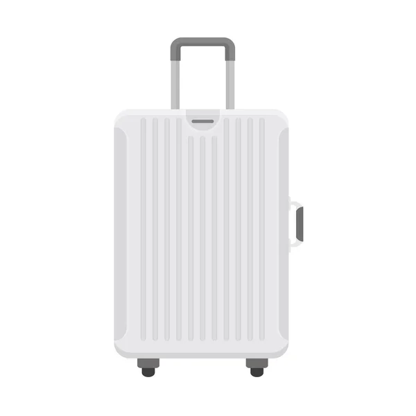 旅行バッグの荷物 車輪付きスーツケース 旅行手荷物 航海ハンドバッグベクトル漫画イラスト — ストックベクタ