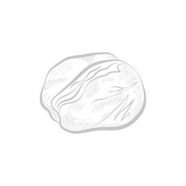 Taze lahana, çizgi çizimi sağlıklı gıda malzemesi, çiftçiler sebze vektör çizimi.