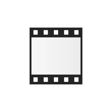 Film şeridi, bir kare film şeridi ya da eski fotoğraf negatifi illüstrasyonu