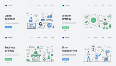 Dijital iş stratejileri arasında çözüm stratejisi, kapsamlı analiz, verimli zaman yönetimi, bilgi grafiklerinin kullanımı ve uyumlu, ölçeklenebilir tasarım çözümlerinin uygulanması yer almaktadır.
