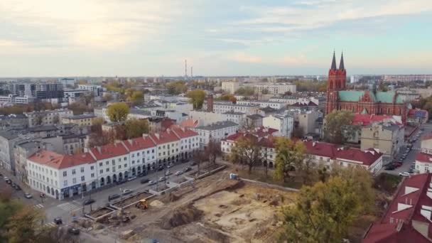 Vista Cidade Velha Cidade Lodz Polônia — Vídeo de Stock