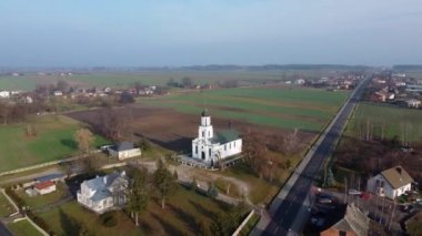 Church in the village of Brzykow, Poland.
