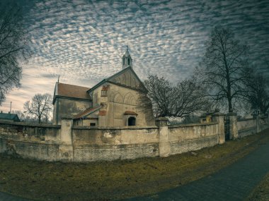 Church in the city of Widawa, Polan