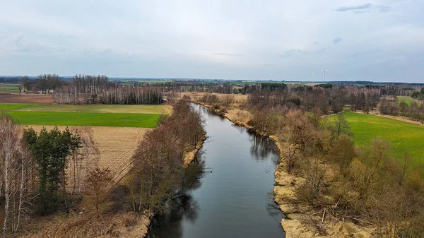 Річка Видавка День Весни Польща — стокове фото