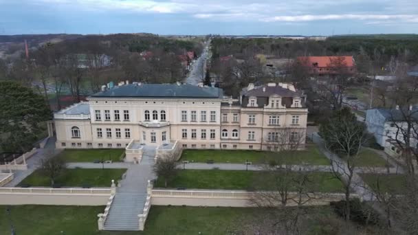 Palác Park Komplex Městě Ostromecko Polsko — Stock video