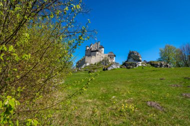 Polonya 'nın Bobolice köyündeki kale..