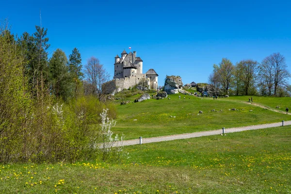 Замок Деревне Боболице Польша — стоковое фото