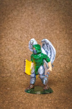 Oyuncaklar, heykelcikler 3 boyutlu bir yazıcıya basılıp elle boyanmış..