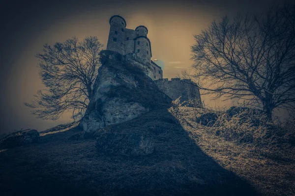 Castle Village Bobolice Poland — Stock Photo, Image