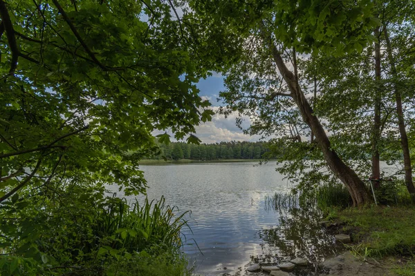 Szelag Maly Jezero Nacházející Okrese Masurian Lake Polsko — Stock fotografie