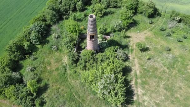 石灰窯の煙突 ポーランド中央部 — ストック動画