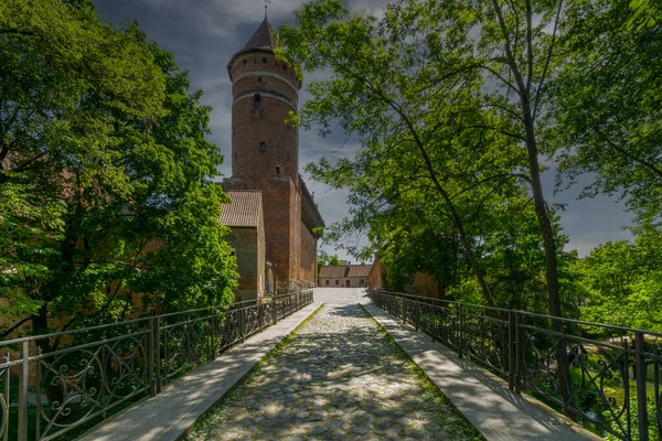 Castello Medievale Nella Città Olsztyn Polonia — Foto Stock