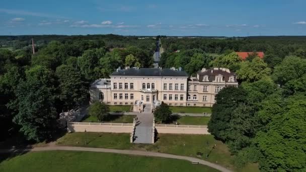 Kompleks Pałacowo Parkowy Ostromecku Polska — Wideo stockowe