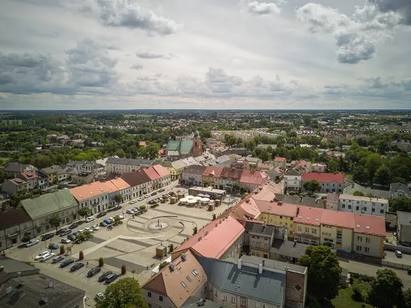 Pohled Staré Město Sieradz Polsko — Stock fotografie