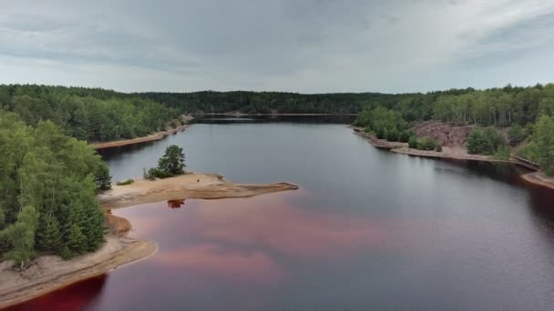 Leknica Lacs Colorés Géoparc Pologne — Video